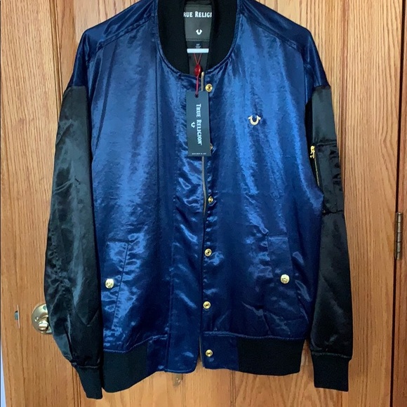 true religion bomber jacket mens